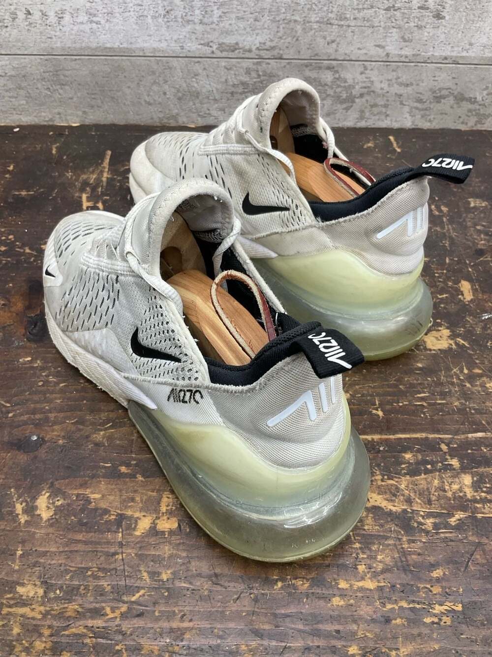 Nike Air Max 270 White Black Sneakers - Picture 8 of 11